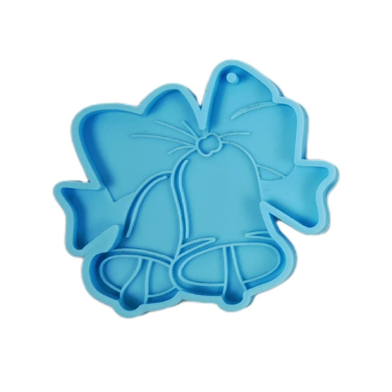 Christmas Keychain Epoxy Resin Mold DIY Crafts Jewelry Necklace