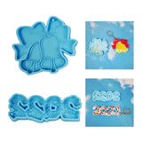 Christmas Keychain Epoxy Resin Mold DIY Crafts Jewelry Necklace
