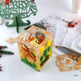 Christmas Lantern Epoxy Resin Mold Xmas Hanging Lamp Silicone Mould