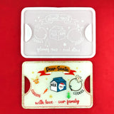 Santa Claus Resin Tray Mold for Epoxy Resin with Handles