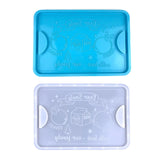 Santa Claus Resin Tray Mold with Handles for Home Decor