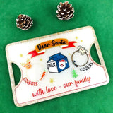 Santa Claus Resin Tray Mold with Handles for Home Decor