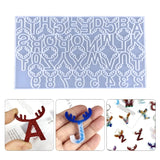 Christmas Letter Earrings Decoration Mold Christmas Keychain Ornaments Mold