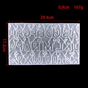 Christmas Letter Epoxy Silicone Mold DIY Earring Keychain Pendant
