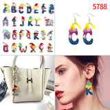 Christmas Letter Epoxy Silicone Mold DIY Earring Keychain Pendant