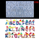 Christmas Letter Epoxy Silicone Mold DIY Earring Keychain Pendant