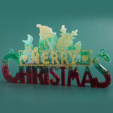 Christmas Letter Listing Decoration Mold for Diy Crafts