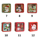 Christmas Merry Candy Box Gift Packaging Tin Box Container