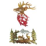 Christmas Deer Head Epoxy Resin Mold for DIY Craft Making
