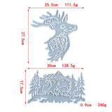 Christmas Deer Head Epoxy Resin Mold for DIY Craft Making