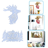 Christmas Deer Head Epoxy Resin Mold for DIY Craft Making