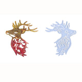 Christmas Deer Head Epoxy Resin Mold for DIY Craft Making
