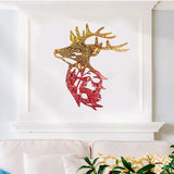 Christmas Deer Head Epoxy Resin Mold for DIY Craft Making