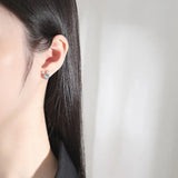 Christmas Year S925 Silver Zirconium Diamond Deer Earrings