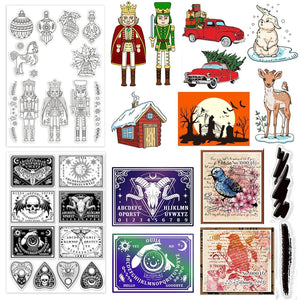 Christmas Nutcracker Pattern Decoration Clear Stamps