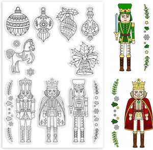 Christmas Nutcracker Pattern Decoration Clear Stamps