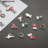 Christmas Ornament Pendant Earrings Jewelry 10pcs