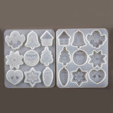 Christmas Ornament Silicone Resin Mold Art Crafts Resin Casting Mold Key Chain
