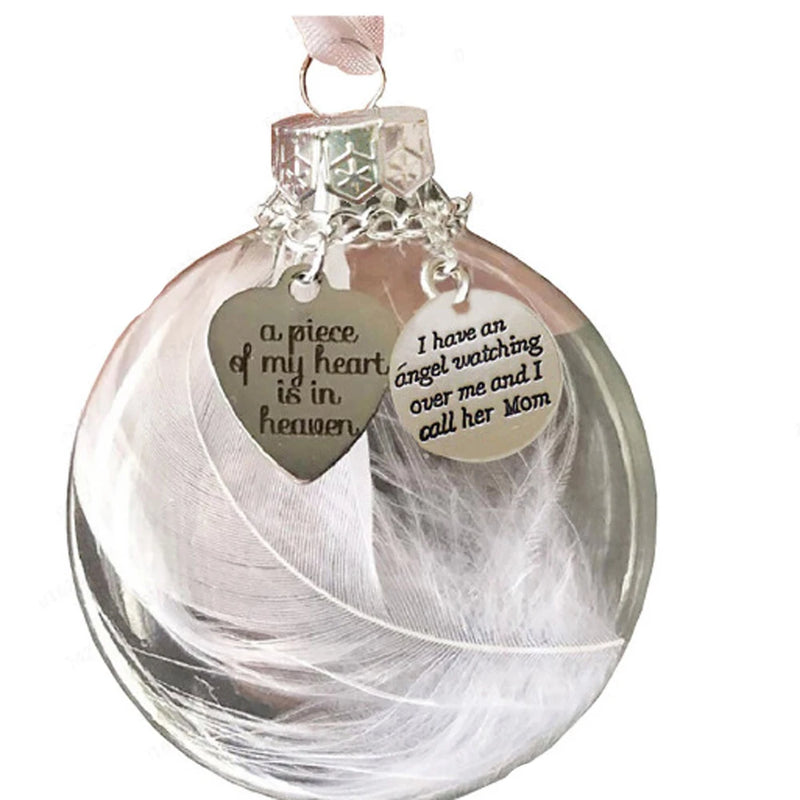 Angel Feathers Memorial Ornament for Loss of Loved One