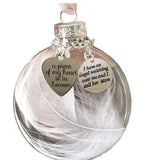 Angel Feathers Memorial Ornament for Loss of Loved One