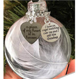 Angel Feathers Memorial Ornament for Loss of Loved One