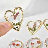 Glitter Flower Circle Pendant Earrings Jewelry DIY