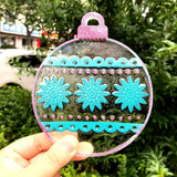 Christmas Pendant Silicone Mould DIY Light Bulb Ball Keychain Epoxy Jewelry