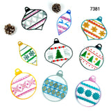 Christmas Pendant Silicone Mould DIY Light Bulb Ball Keychain Epoxy Jewelry