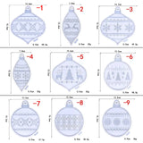 Christmas Pendant Silicone Mould DIY Light Bulb Ball Keychain Epoxy Jewelry