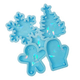 Christmas Pendant Mould Snowflower Tree DIY Earrings Pendants