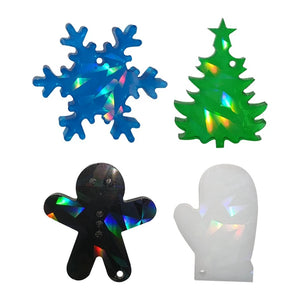 Christmas Pendant Mould Snowflower Tree DIY Earrings Pendants