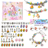 Christmas Pink Unicorn Set DIY Crystal Bracelet Jewelry Gift