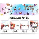 Christmas Pink Unicorn Set DIY Crystal Bracelet Jewelry Gift