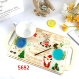 Christmas Plate Storage Box Epoxy Resin Mold DIY Handcraft Mould