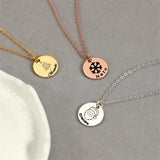 Christmas Present Necklace Custom Name Santa Tree Snowman Choker Pendant