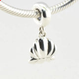 Christmas Princess Sea Shell Dangle Charms Silver 925 Women DIY Bracelet