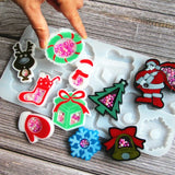 Christmas Quicksand Keychain Epoxy Resin Mold