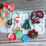 Christmas Quicksand Keychain Epoxy Resin Mold