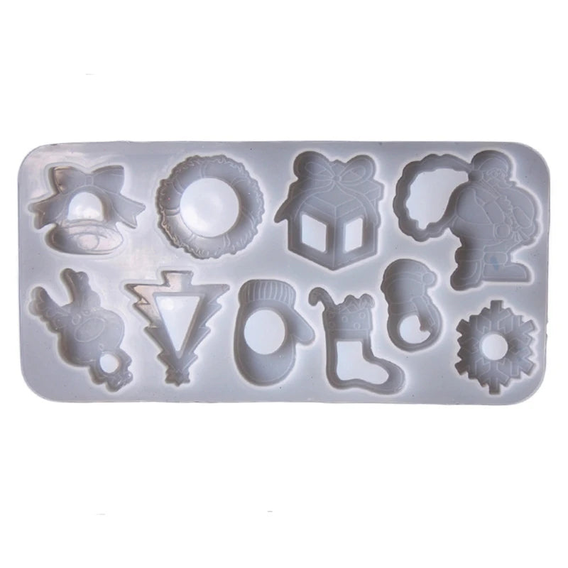 Christmas Quicksand Keychain Epoxy Resin Mold