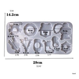 Christmas Quicksand Keychain Resin Mold DIY Crafts Jewelry Tools