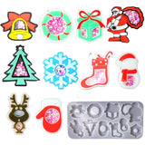 Christmas Quicksand Keychain Epoxy Resin Mold