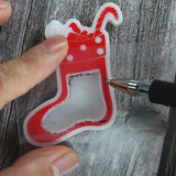 Christmas Quicksand Keychain Epoxy Resin Mold