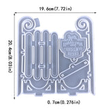 Santa Sleigh Wall Art Mold Christmas Resin Mold