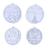 Christmas Resin Molds Silicone, Epoxy Resin Ornament Pendant Mold, DIY Crafts