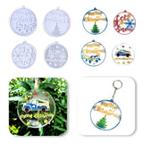 Christmas Resin Molds Silicone, Epoxy Resin Ornament Pendant Mold, DIY Crafts