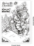 Christmas Santa Claus Stamps Silicone Clear Stamp