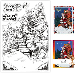 Christmas Santa Claus Stamps Silicone Clear Stamp