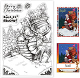 Christmas Santa Claus Stamps Silicone Clear Stamp