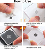 Christmas Santa Claus Stamps Silicone Clear Stamp
