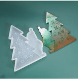 Christmas Santa Claus Tree Elk Silicone Mold for Resin Jewelry Making